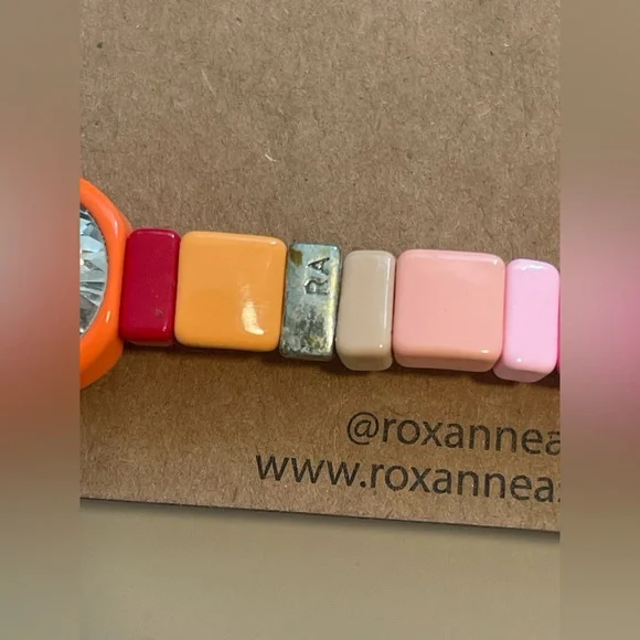 🌈 Roxanne Assoulin Gemstone Neon and Pastel Rainbow Enamel Bracelets 🌈 - Picture 4 of 5